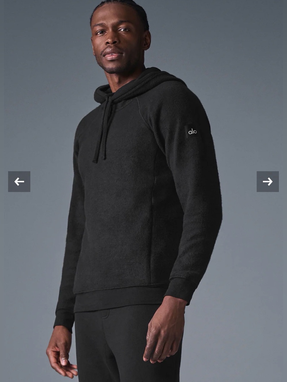 Alo Yoga The Triumph Hoodie Black Size M